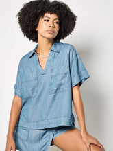 Load image into Gallery viewer, Lightweight Denim Blouse
