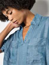 Load image into Gallery viewer, Lightweight Denim Blouse
