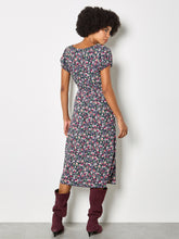 Load image into Gallery viewer, Ditsy Floral Midi Milkmaid Dress
