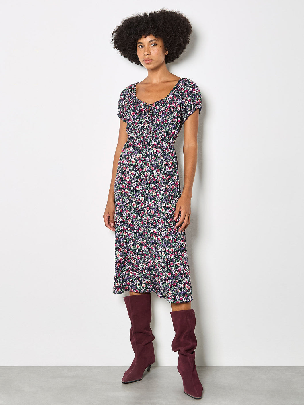 midi milkmaid dress Ditsy Floral Midi Milkmaid Dress – The Golden Crane