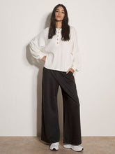 Load image into Gallery viewer, Waffle Knit Button Neck Top
