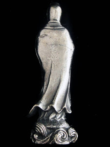 Brass Deity Statuette - Medium -Quan Yin