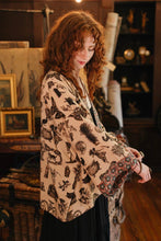 Load image into Gallery viewer, Curiosities Pixie Duster Crop Kimono w/ whimsical print
