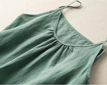 Load image into Gallery viewer, Cotton Linen Camisole Tank Top, 3 Colors
