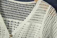 Load image into Gallery viewer, Cotton Crochet Shrug Cardigan
