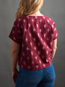 Dana Top, Garnet Ikat