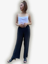 Load image into Gallery viewer, Straight Leg Silk Pant with Frog Closure
