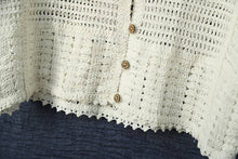 Load image into Gallery viewer, Cotton Crochet Shrug Cardigan
