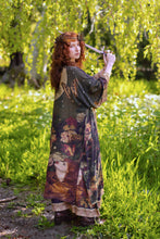 Load image into Gallery viewer, The Messenger Opera Duster Robe w/ Joan of Arc &amp; Florals

