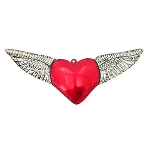 Tin Heart with Wings