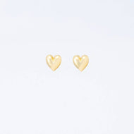 Heart of Gold Post Earrings