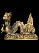 Load image into Gallery viewer, Brass Deity Statuette - Medium - Dragon
