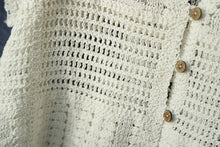 Load image into Gallery viewer, Cotton Crochet Shrug Cardigan
