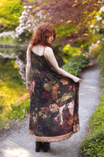 Load image into Gallery viewer, The Messenger Long Maxi Slip Dress w/ Joan of Arc &amp; Florals
