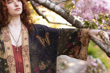 Load image into Gallery viewer, The Messenger Opera Duster Robe w/ Joan of Arc &amp; Florals
