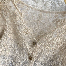 Load image into Gallery viewer, Crochet Cutout Long Sleeve Lace Mesh Top

