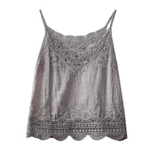 Load image into Gallery viewer, Lace Trim Stone Wash Camisole, 2 Colors
