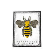 Load image into Gallery viewer, Handcrafted Tin Bee Ornament
