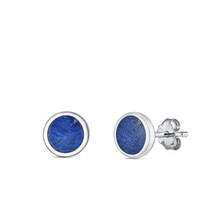 Load image into Gallery viewer, Lapis Stud Earrings
