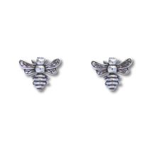 Load image into Gallery viewer, Detailed Bee Earrings
