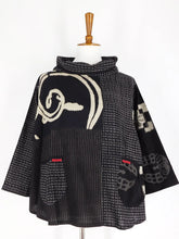 Load image into Gallery viewer, Cowl Neck Pullover, Kasuri Patch
