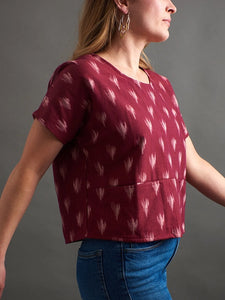 Dana Top, Garnet Ikat