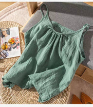 Load image into Gallery viewer, Cotton Linen Camisole Tank Top, 3 Colors

