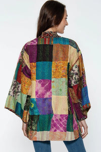 Reversible Kantha Silk Kimono