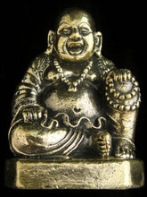 Load image into Gallery viewer, Brass Deity Statuette - Large - Hotei Buddha
