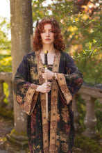 Load image into Gallery viewer, The Messenger Opera Duster Robe w/ Joan of Arc &amp; Florals
