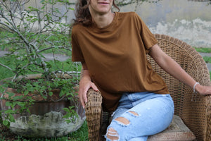 Boxy T-Shirt, Cinnamon