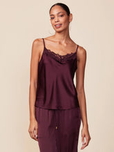 Load image into Gallery viewer, Lace Trim Satin Cami
