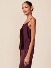 Load image into Gallery viewer, Lace Trim Satin Cami
