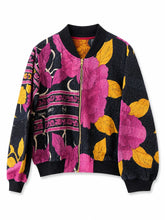 Load image into Gallery viewer, Monica Reversible Kantha Bomber, XL
