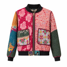 Load image into Gallery viewer, Munira Reversible Kantha Bomber, Medium

