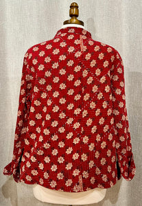 Cotton Kantha Stitch Sarria Jacket, 7171