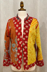 Cotton Kantha Stitch Sarria Jacket, 7171