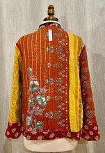 Load image into Gallery viewer, Cotton Kantha Stitch Sarria Jacket, 7171
