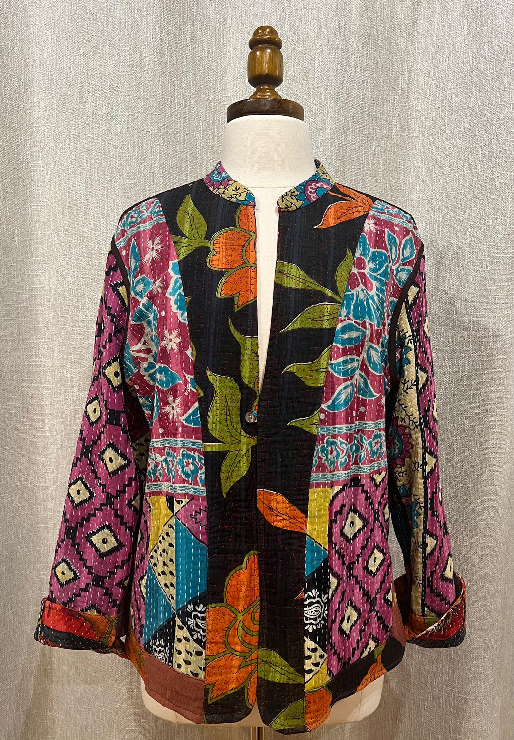 Cotton Kantha Stitch 6927 Sarria Jacket, One Size