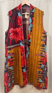 Cotton Kantha Stitch 7220 Milan Vest, One Size