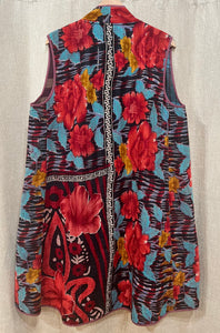 Cotton Kantha Stitch 7220 Milan Vest, One Size