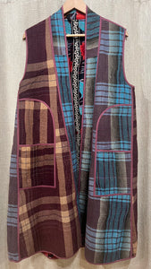 Cotton Kantha Stitch 7220 Milan Vest, One Size