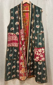 Cotton Kantha Stitch 6807 Milan Vest, One Size