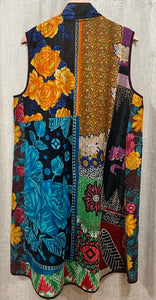 Cotton Kantha Stitch 7218 Milan Vest, One Size