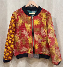 Load image into Gallery viewer, Sophia Reversible Kantha Bomber Jacket 1033, Size XXL
