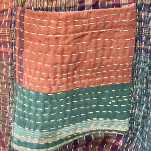 Sophia Reversible Kantha Bomber Jacket 1033, Size XXL