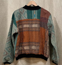 Load image into Gallery viewer, Sophia Reversible Kantha Bomber Jacket 1033, Size XXL
