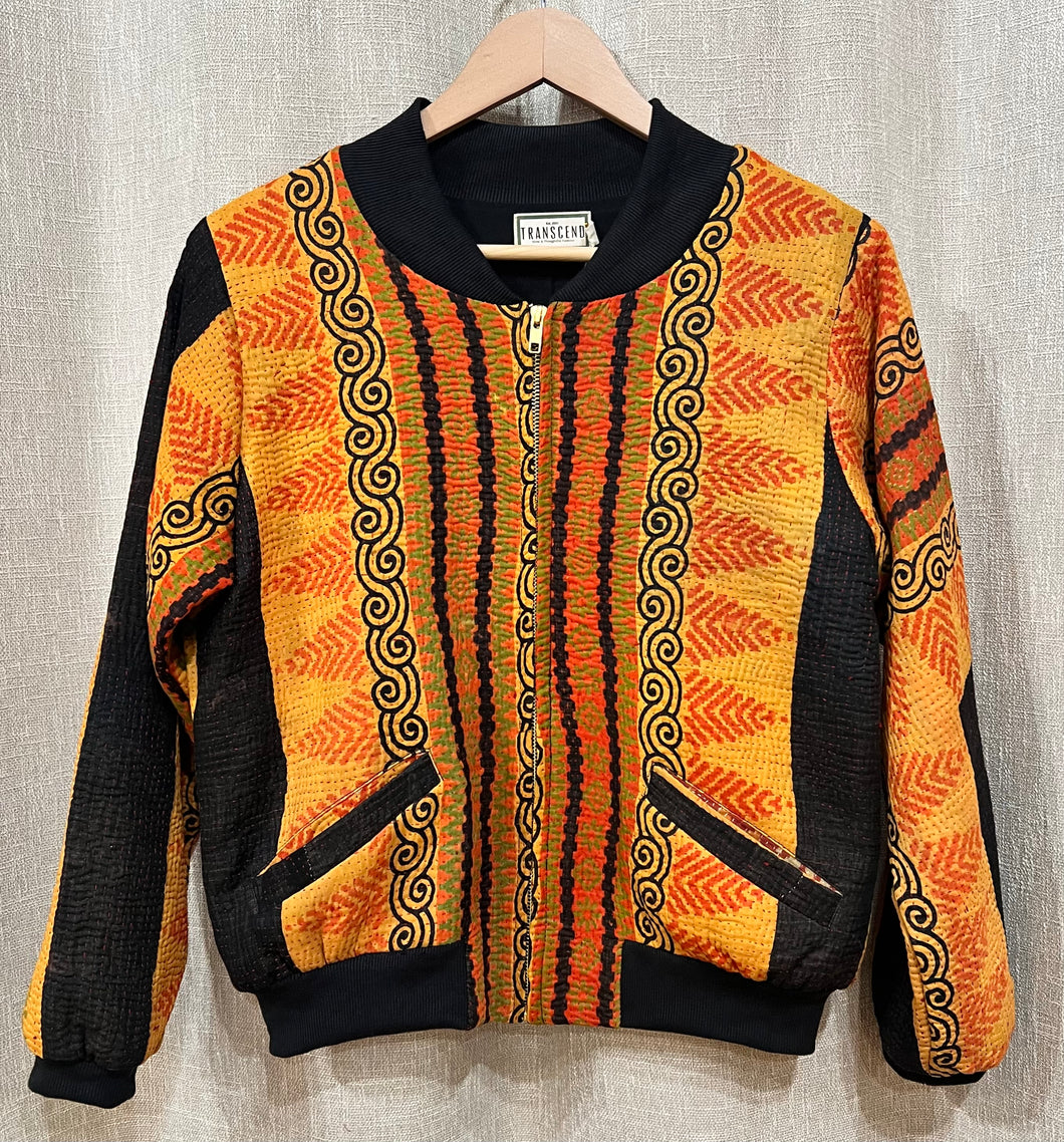 Nadia Kantha Bomber Jacket 2044, Size Medium