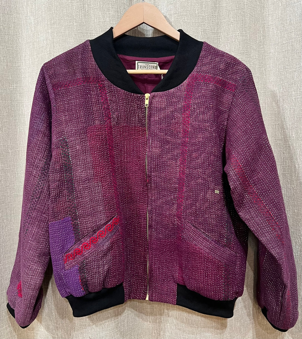 Nadia Kantha Bomber Jacket 2055, Size Large