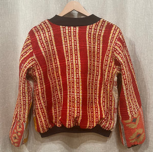 Nadia Kantha Bomber Jacket 2066, Size XL